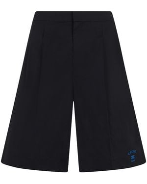 Celine Wide Silhouette Shorts - Blue