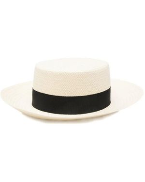 Seventy Paper Canvas Panama Hat - White
