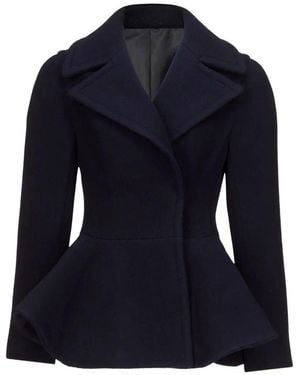 Alaïa Peplum Caban - Blue