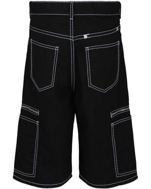 Givenchy Contrast Stitch Bermuda Shorts - Black