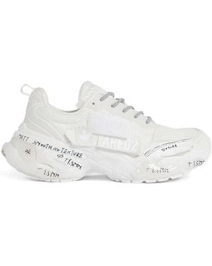 DSquared² Faster Texture Sneakers - White