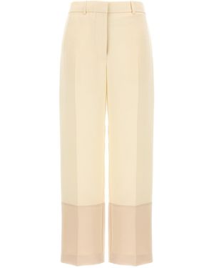 Tory Burch Cropped Pants - Natural