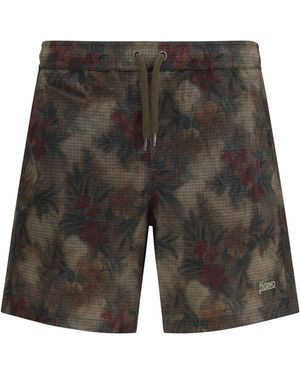Herno Floral Swimsuit - Gray