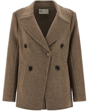 Tory Burch Wool Coat Coats And Trench Coats - Green