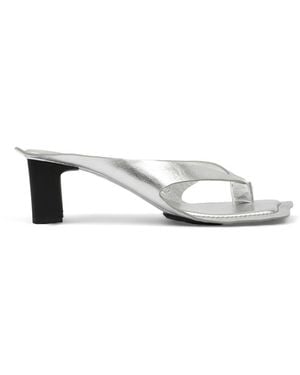 MM6 by Maison Margiela Thong Heel Sandals - White