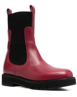 Ferragamo Ribbed 40Mm Chelsea Boots - Brown