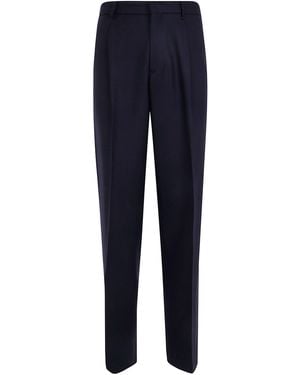Lardini Regular Fit Knit Pants - Blue