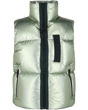 Givenchy Metallic-Finish Down Puffer Vest - Green