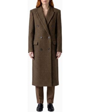 The Row Melange Bamira Coat - Brown