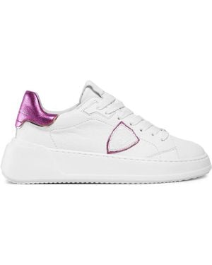 Philippe Model Tres Temple Low Sneakers - White