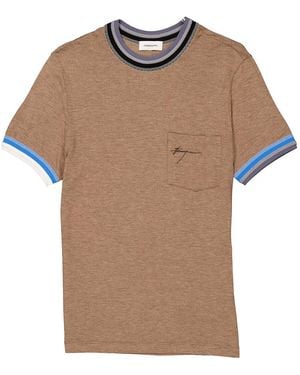 Ferragamo Short Sleeve Sweater - Brown