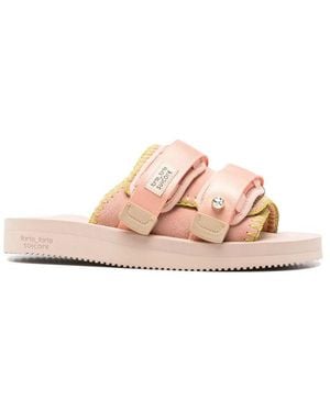 Suicoke Open-Toe Suede Sandals - Pink