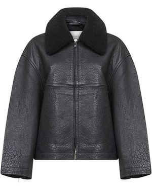 Studio Nicholson Leather Jackets - Black