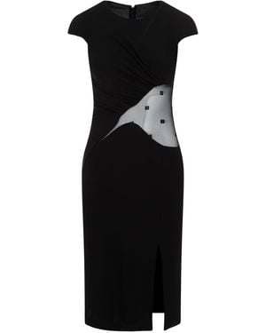 Givenchy Chic Mini Draped Dress For - Black