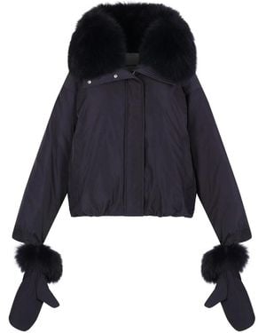 Yves Salomon Down Jacket - Blue