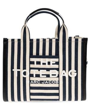 Marc Jacobs The Stripe Canvas Medium Tote Bag - Black