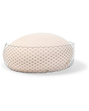 Maison Michel Blush New Bonnie Veil Hat - Natural
