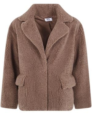 Betta Corradi "Yogi" Oversized Single Breasted Jacket - Brown