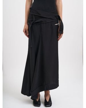Alessandra Marchi Long Skirt - Black
