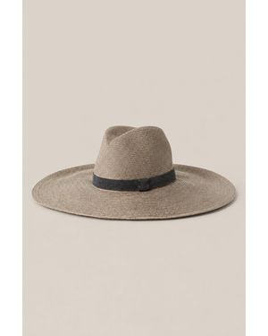 Brunello Cucinelli Desert Wide Brim Straw Hat - Natural