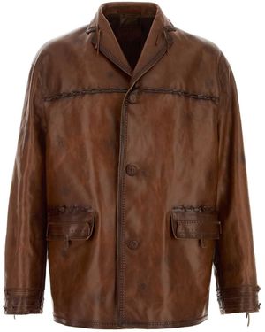 Prada Brown Leather Jacket