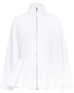 Alaïa Peplum Jacket Clothing - White