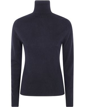 Rossopuro Long Sleeved Turtle Neck Sweater - Blue