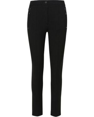 Moncler Raffia Canvas Straight Leg Pants - Black