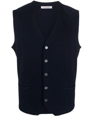 Fileria Sweater V-Neck Cotton - Blue