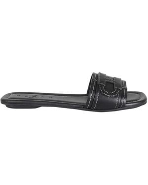 Hogan H685 Flat Sandals - White