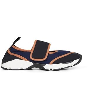 Marni Dark And Lycra Mary Jane Running Sneaker - White