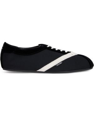 Celine Elegant Lace-Up Sneakers - Black