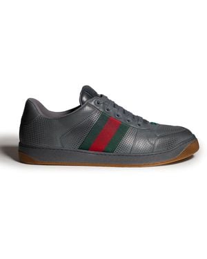 Gucci Worn-Out Effect Screener Sneakers - Black