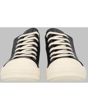 Rick Owens Sneakers Low Leather Cow Sneakers - Metallic
