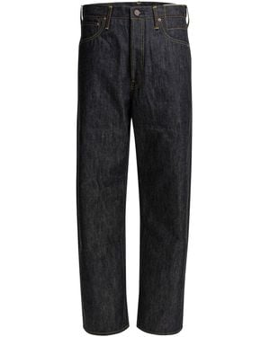 Visvim Straight Leg Jeans "Social Sculpture 01 Wide Raw" - Black