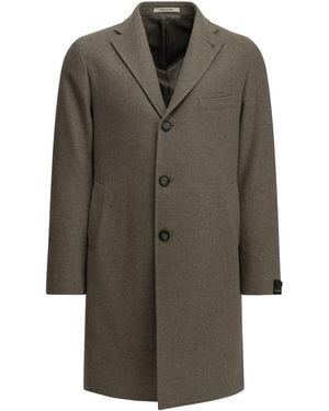 Tagliatore "Bruce" Long Coat - Green