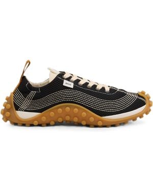Ami Paris Mesh Mirage Sneakers - Black