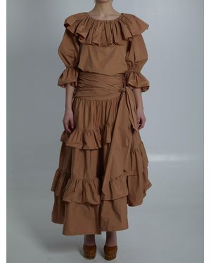 Chloé Ruffled Blouse - Brown