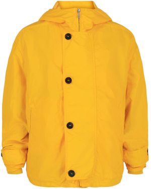 Ferragamo Coated Hooded Jacket - Yellow