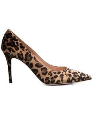 Gianvito Rossi Animal Print Pumps - Brown