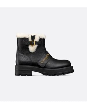 Dior Leather Snow Boots - Black