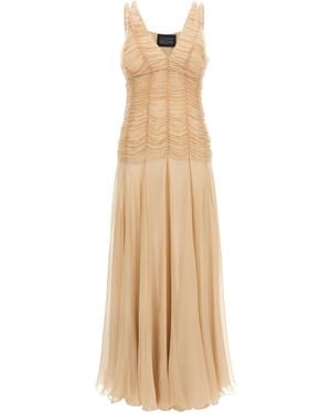Giovanni bedin Chiffon Dress - Natural