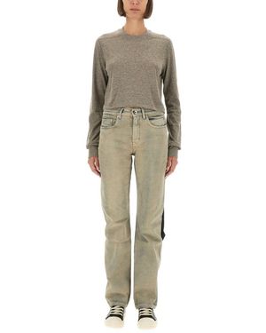 Rick Owens Solid Crew Neck T-Shirt - Natural