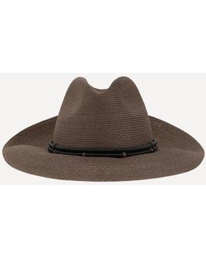 Brunello Cucinelli Woven Straw Hat - Brown