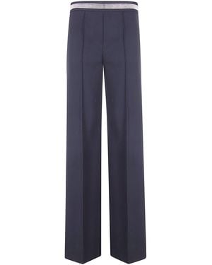 D.exterior M-Cady Straight Pants - Blue