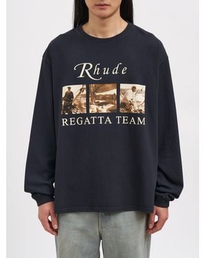 Rhude Usvi Regatta Tour M/L T-Shirt - Blue