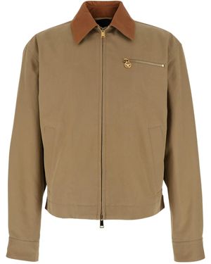Versace Medusa Hardware Jacket - Natural