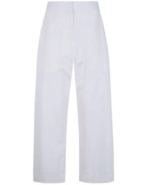 Studio Nicholson Straight Pants Cotton - White