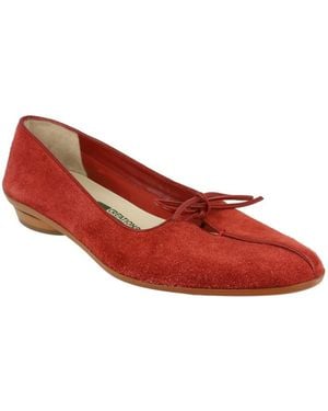 Ferragamo Cherie Archive Limited Edition 1950's Ballet Flats - Red