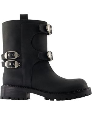 Marc Jacobs The Kiki Moto Ankle Boots - Black